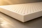 Illustration of a perforated latex comfort layer.