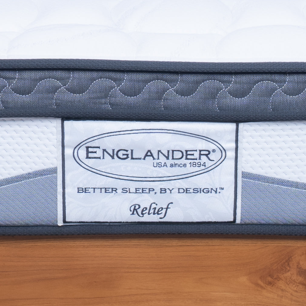Englanders Resort Relief Mattress with Englander brand label