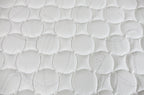 Close up of  Englanders Hotel 1984 Mattress Surface with writing silk on the surface