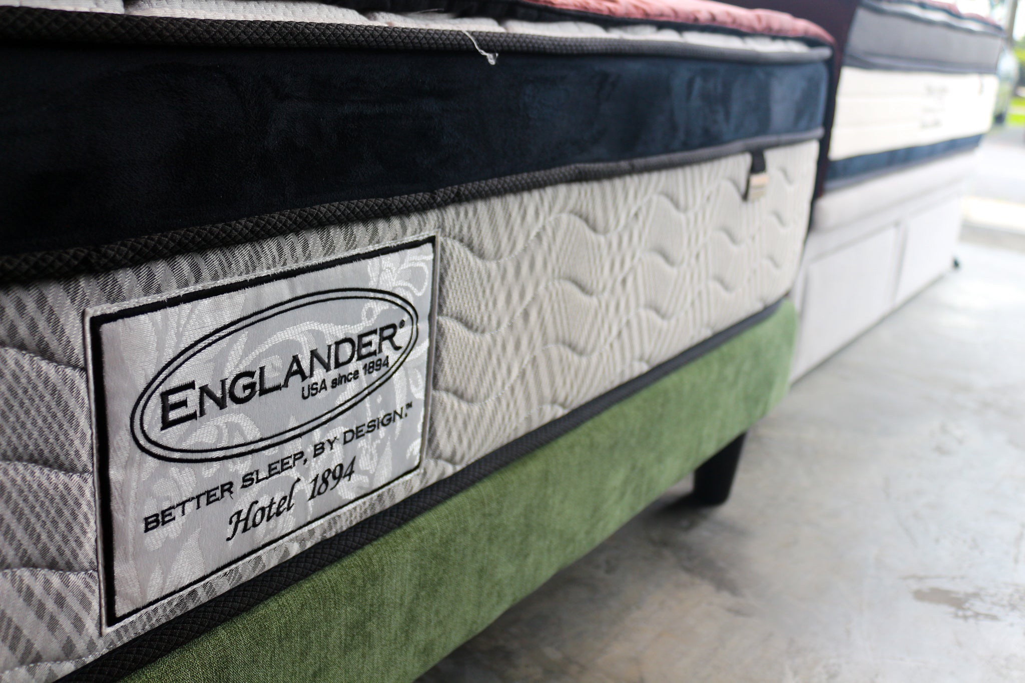 Side View of Englanders Hotel 1984 Mattress